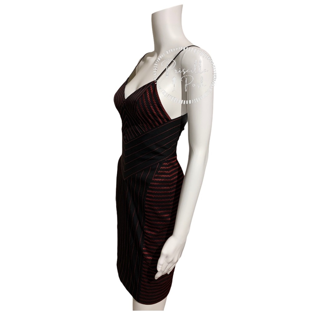 Alexander Wang Black Dress With Red Detail Bodycon - Picture 11 of 16